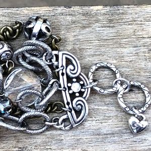 BRIGHTON 5-Chain {Toggle Closure Bracelet } 8"